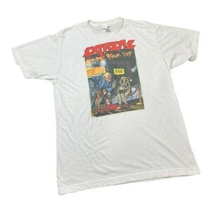 Extreme Get The Funk Out Band T-Shirt White 90s Rock Graphic Tee Large